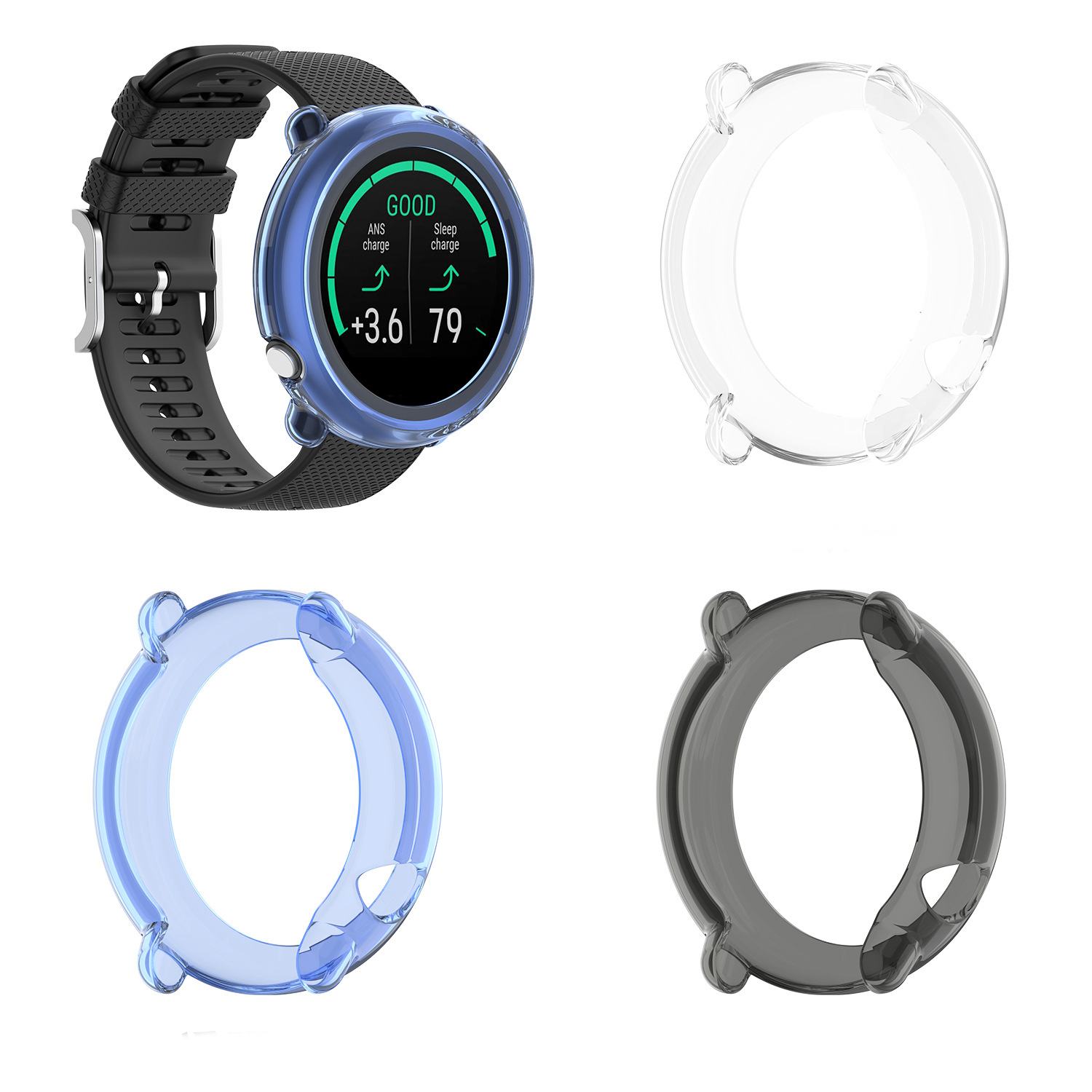 Smartwatch English - TPU Soft Edge Frame Glass Screen