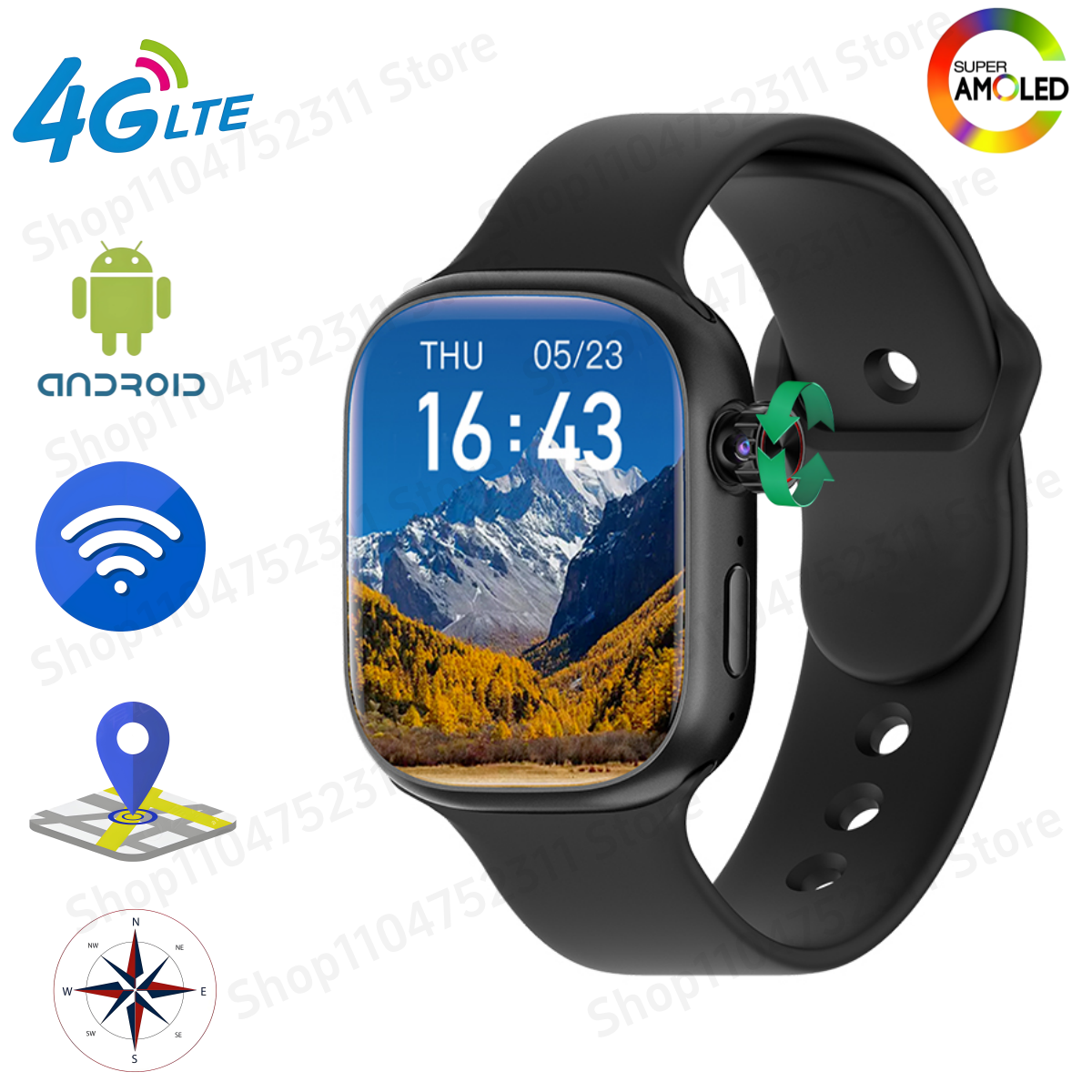 French Connection Watches Smartwatch App - S10 MAX Smartwatch 2.29inch Android 5G