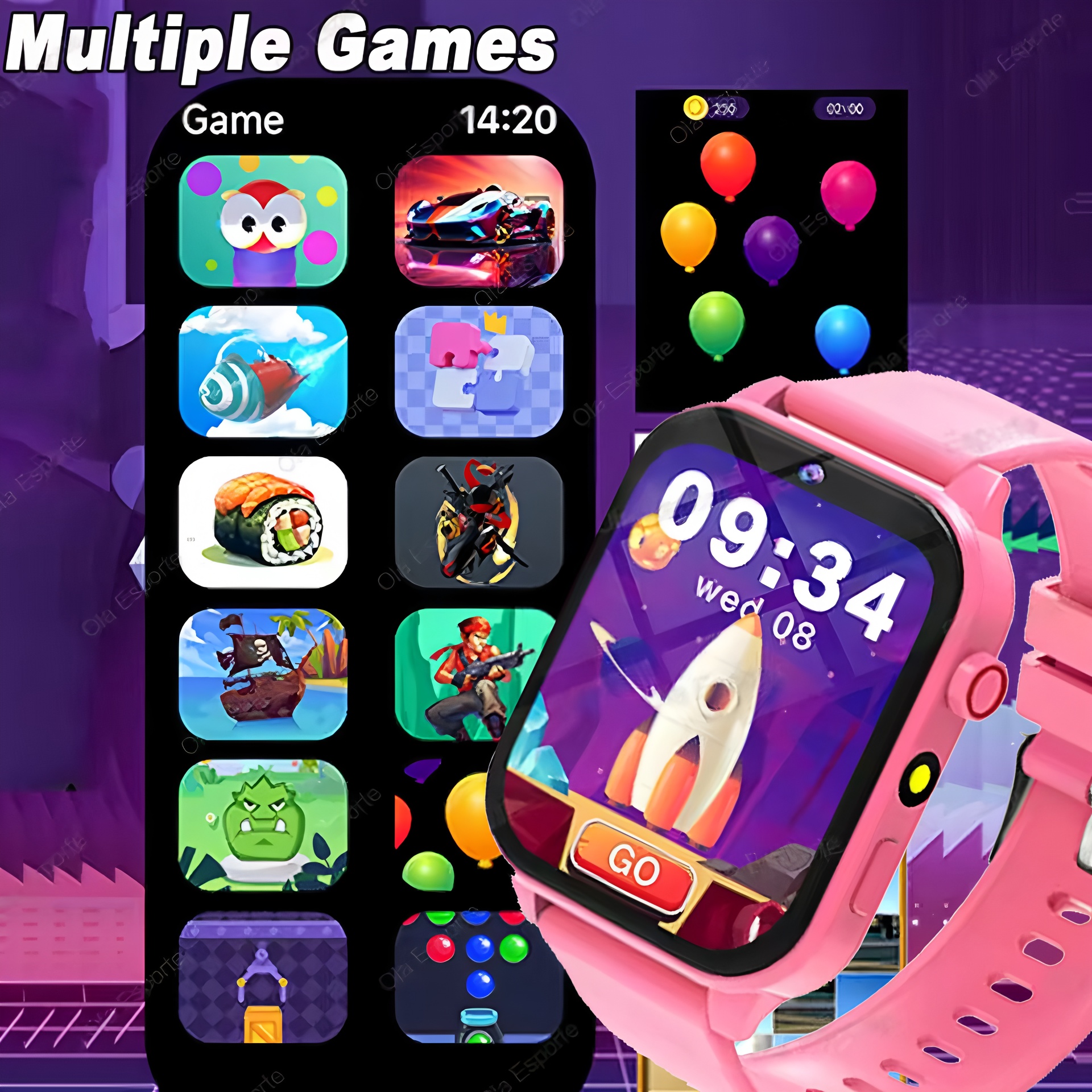 Smartwatch Watches Gift For Boys - 100+ Game SmartWatch Kid Child HD