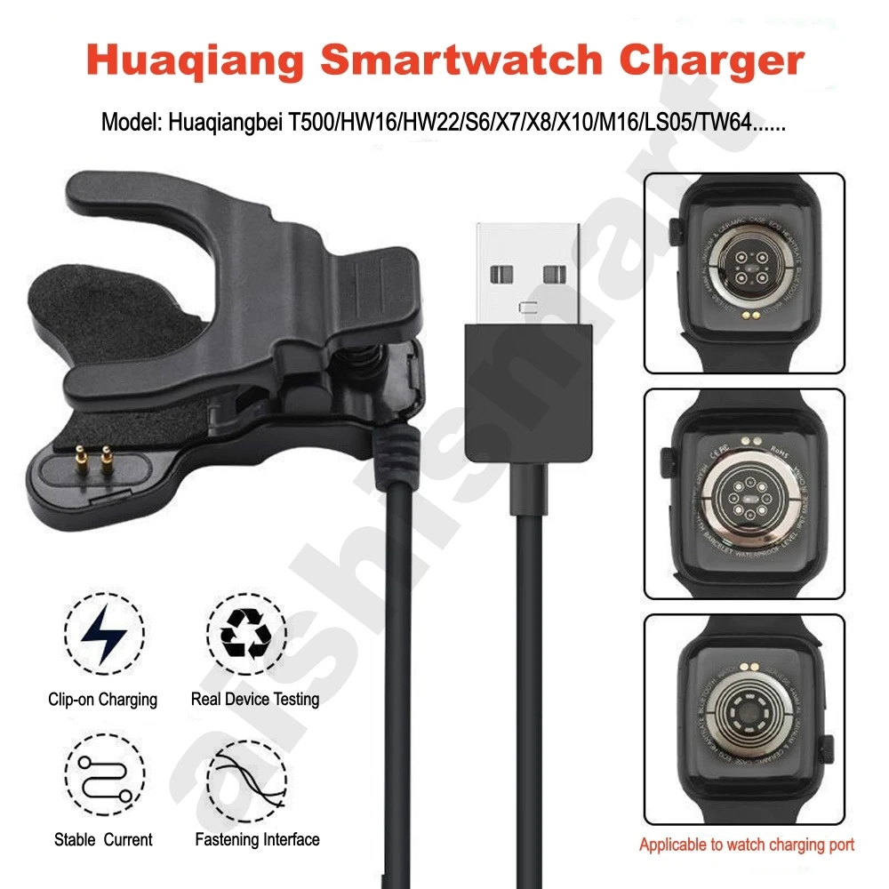 Clip Charger 2pin 3pin 3mm 4mm - مراجعة Watch X7 وسعره