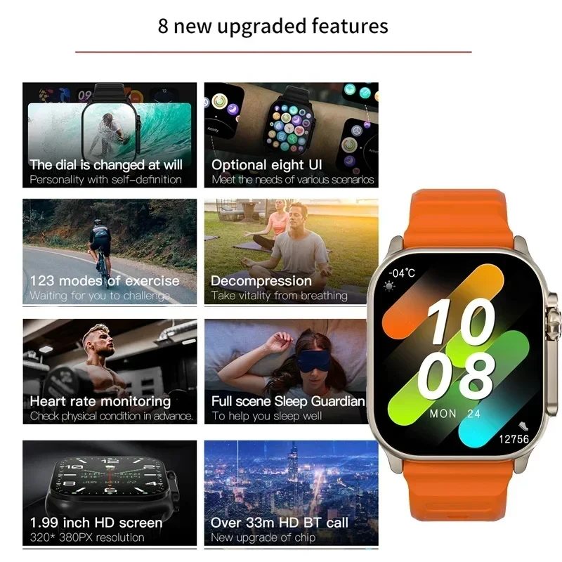 New Watch T10 Ultra Smart Watc - مراجعة Smartwatch Watches With Bluetooth وسعره