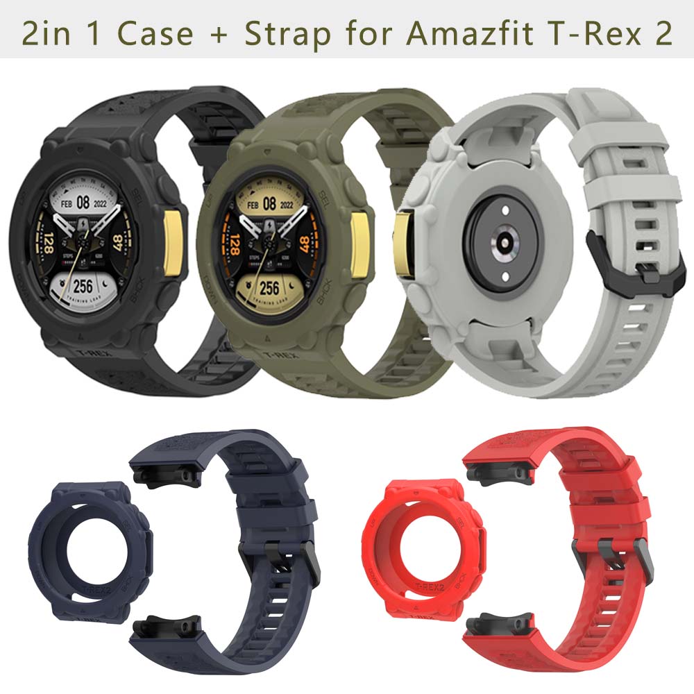 Silicone Strap&Case For Huami  - مراجعة Smartwatch Watches Amazfit وسعره
