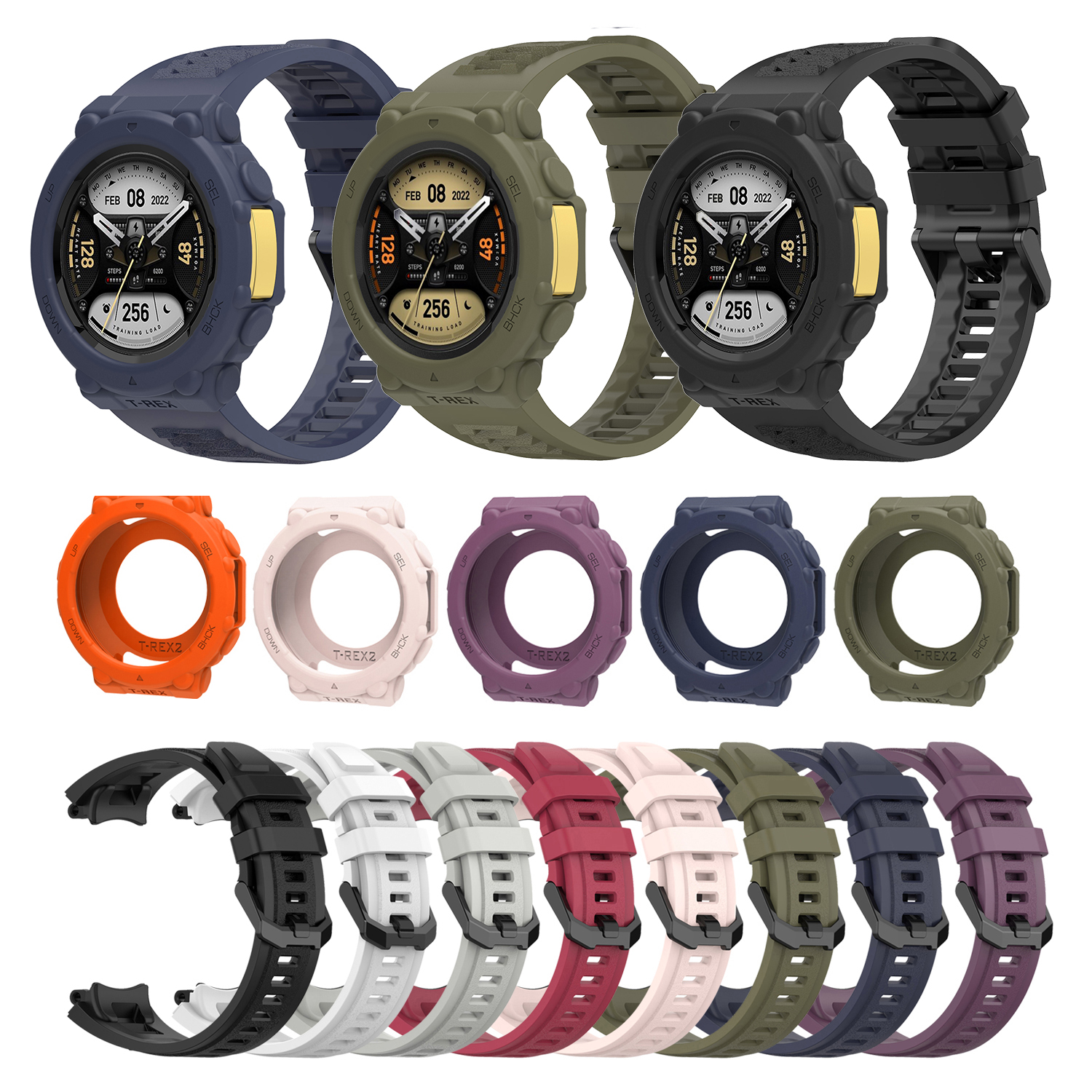 Silicone Strap&Case For Huami  - مراجعة Smartwatch Watches Amazfit وسعره