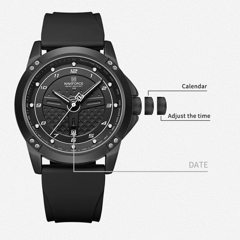 NAVIFORCE New 8031 Men Watch T - مراجعة Smartwatch Army Watches For Men وسعره