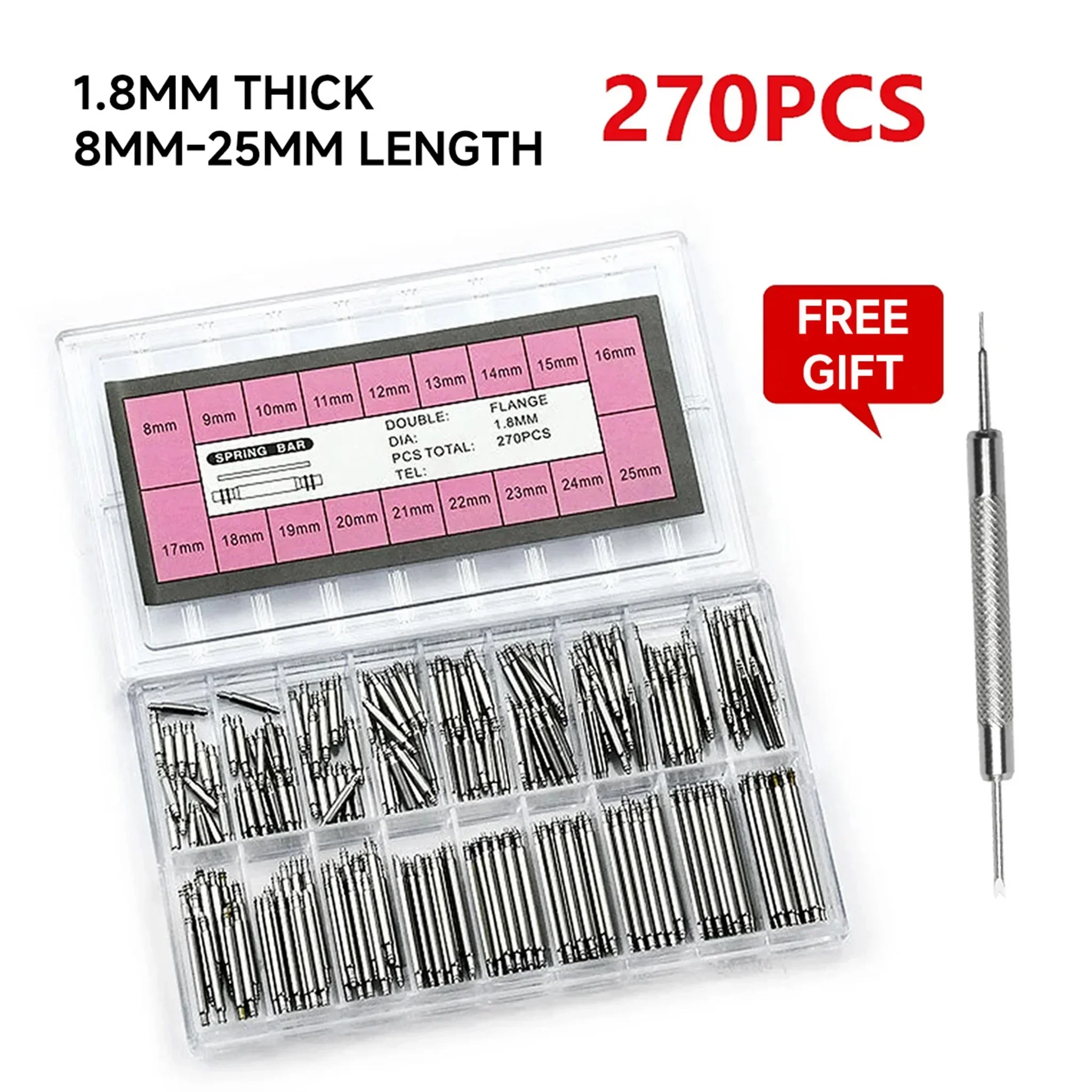 270pcs/set Strainless Steel Sp - مراجعة Spring Bar Tool وسعره