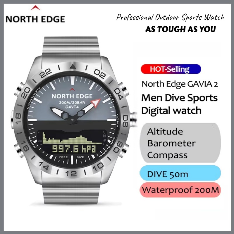 NORTH EDGE Luxury Men Smart Wa - مراجعة Smartwatch Army Watches For Men وسعره