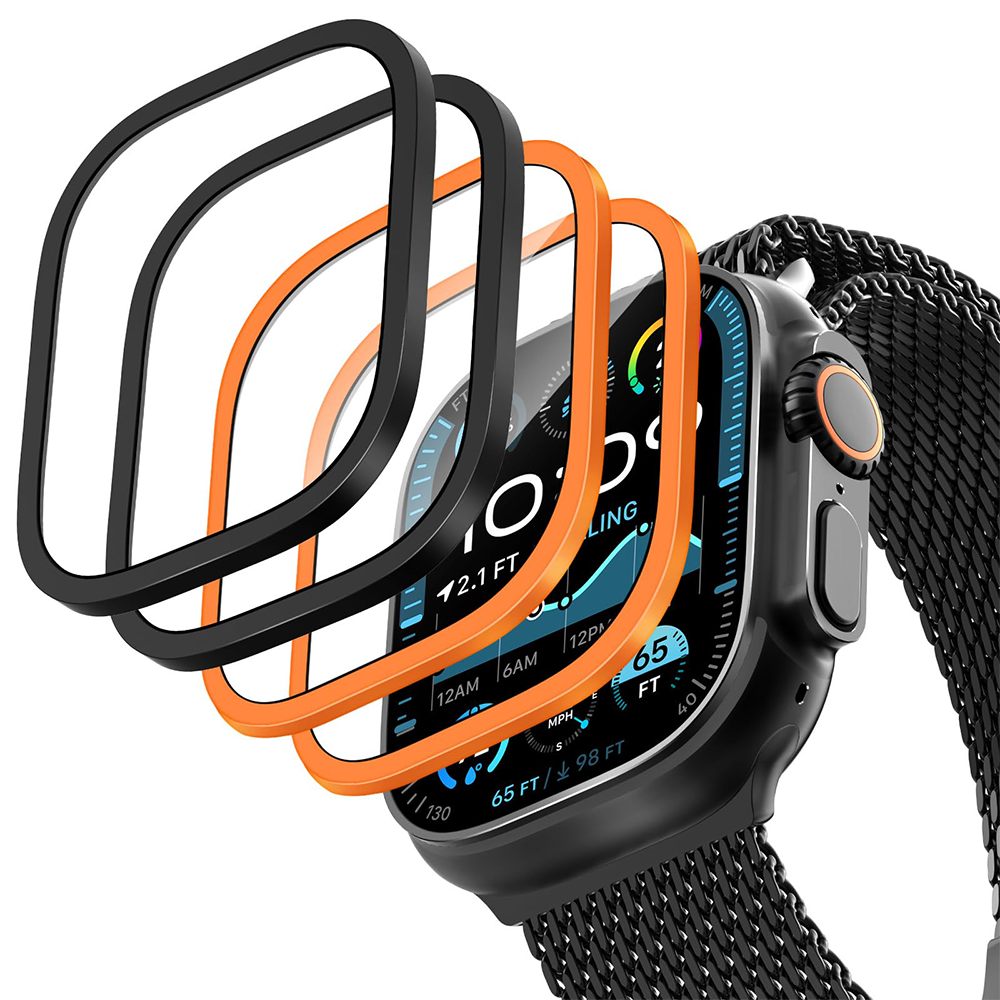 2PCS Titanium Metal Frame for  - مراجعة Smartwatch Watches For Men وسعره