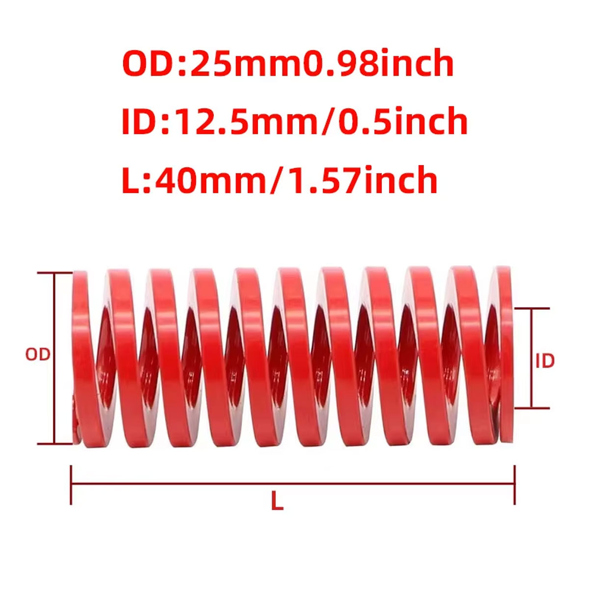 2PCS 25mm Red Die Spring For C - مراجعة Spring Bar Tool وسعره