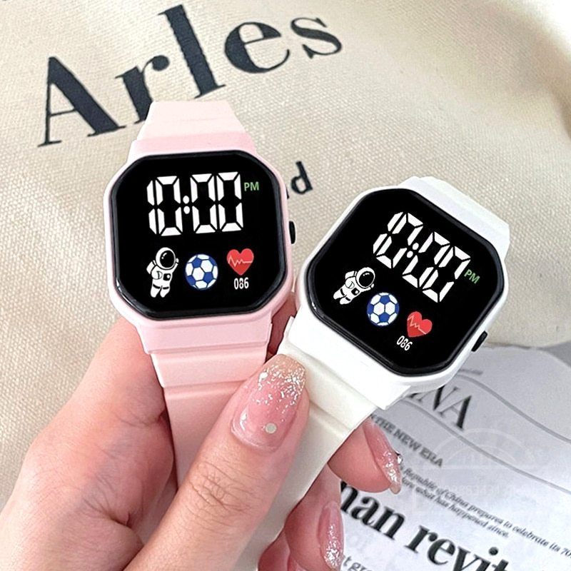 Kids Watches LED Digital Kids  - مراجعة Smartwatch Digital Watches For Kid Girl وسعره
