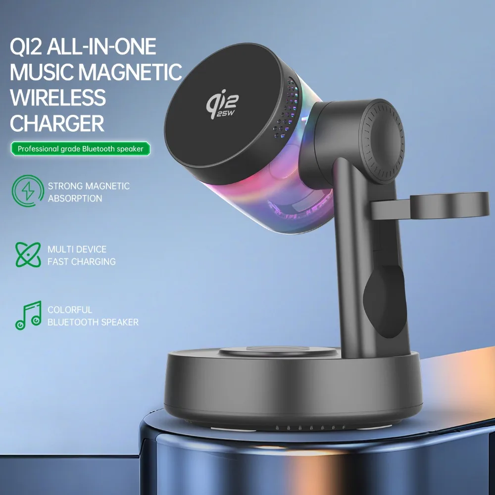 Qi2 25W RGB Light Magnetic Wir - مراجعة Smartwatch Watches With Bluetooth وسعره
