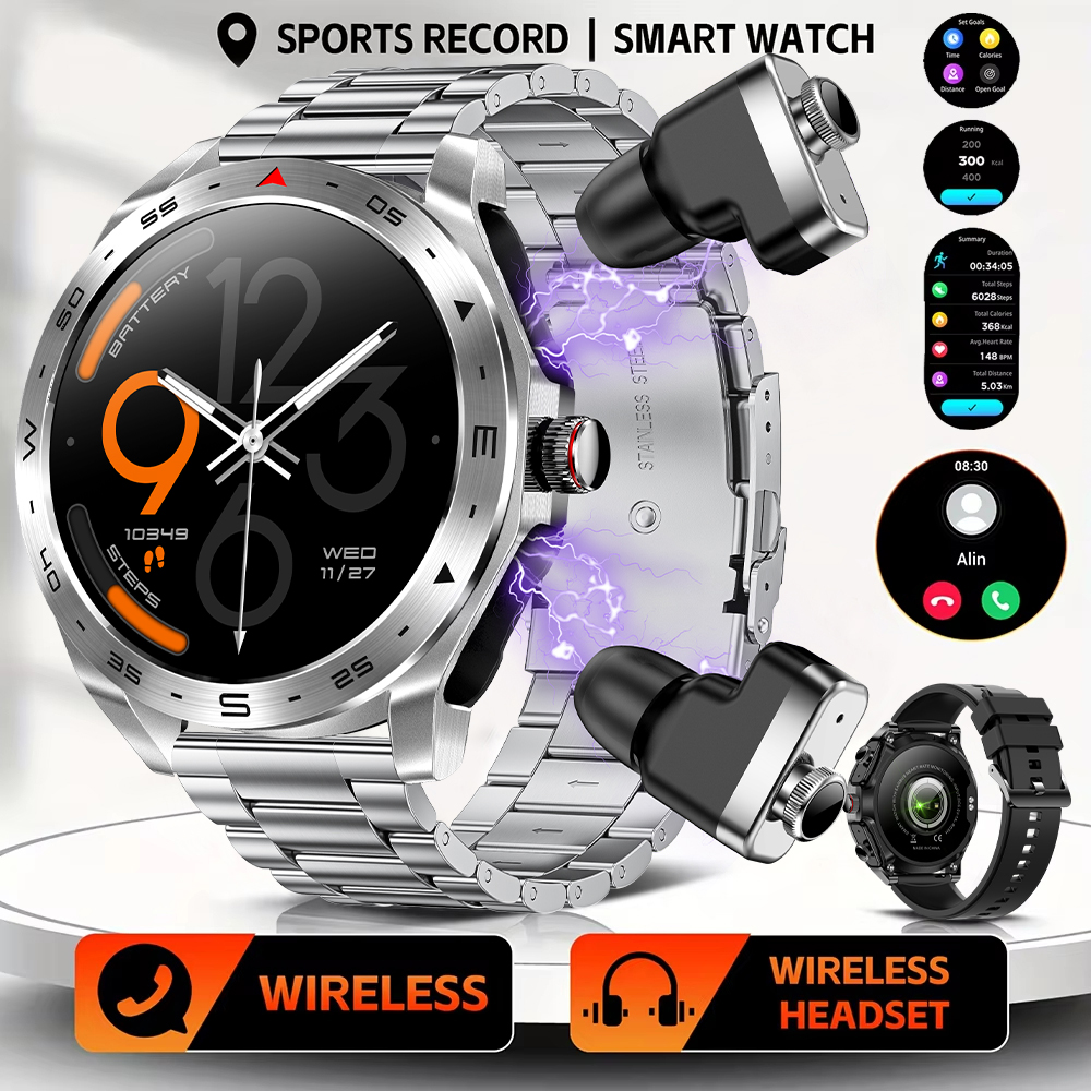 LIGE TWS Earbuds Bluetooth Hea - مراجعة Smartwatch Noise Watches For Women وسعره
