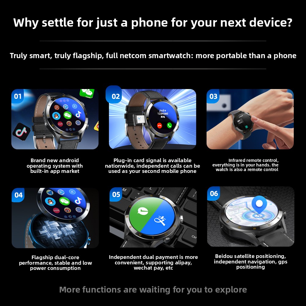 4G Smart Watch with SIM Card S - مراجعة French Connection Watches Smartwatch App وسعره