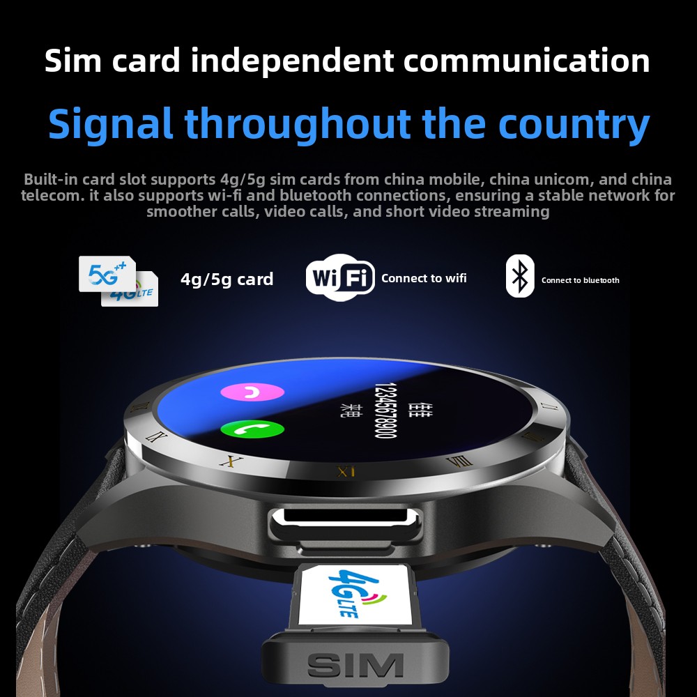 4G Smart Watch with SIM Card S - مراجعة French Connection Watches Smartwatch App وسعره