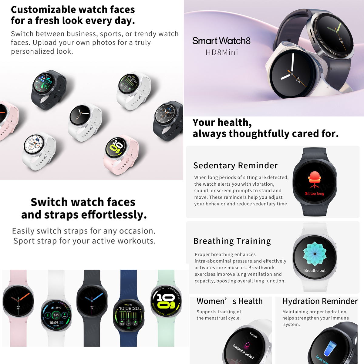 2026 New Watches 8 Mini GPS Tr - مراجعة Smartwatch Watches With Bluetooth وسعره