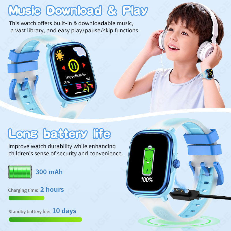 LIGE Kids Girls Boys Present S - مراجعة French Connection Watches Smartwatch App وسعره