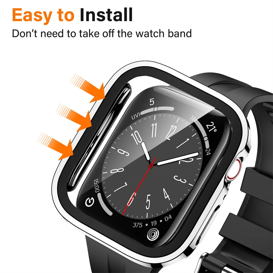 Glass+cover For Apple Watch ca - مراجعة Smartwatch Watches Girls وسعره