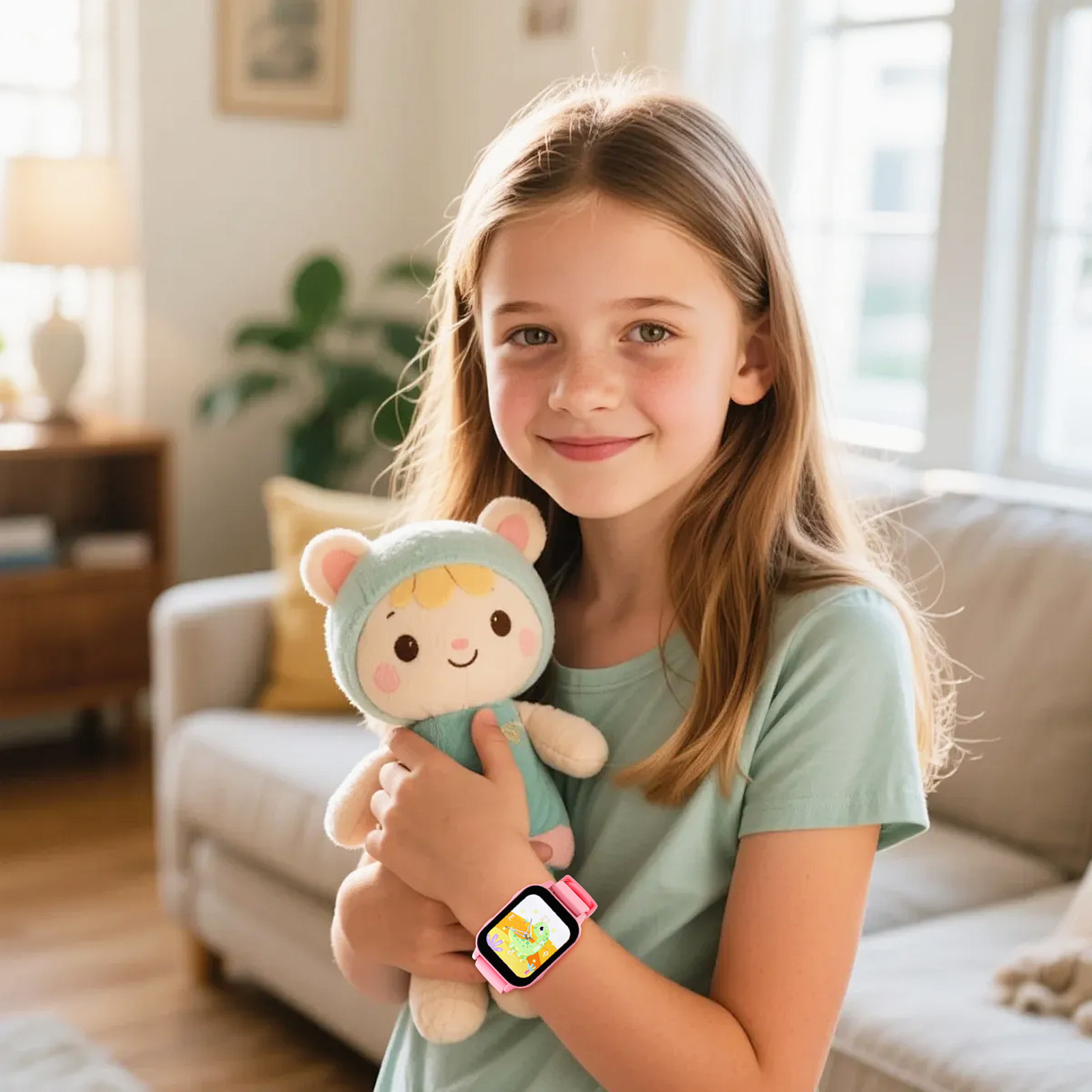 Kids Watch with Games Educatio - مراجعة Smartwatch Pink Watches For Kids وسعره