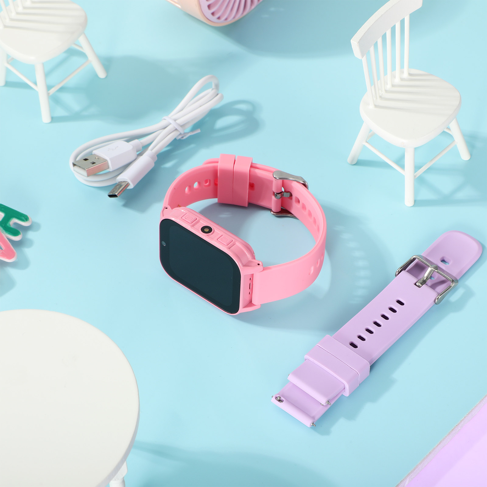 Kids Watch with Games Educatio - مراجعة Smartwatch Pink Watches For Kids وسعره