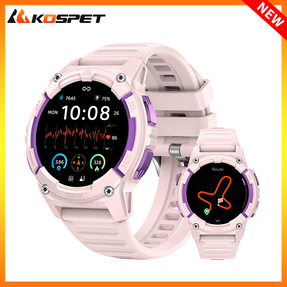 KOSPET TANK S2 GPS Smart Watch - مراجعة Smartwatch Digital Watches For Women وسعره