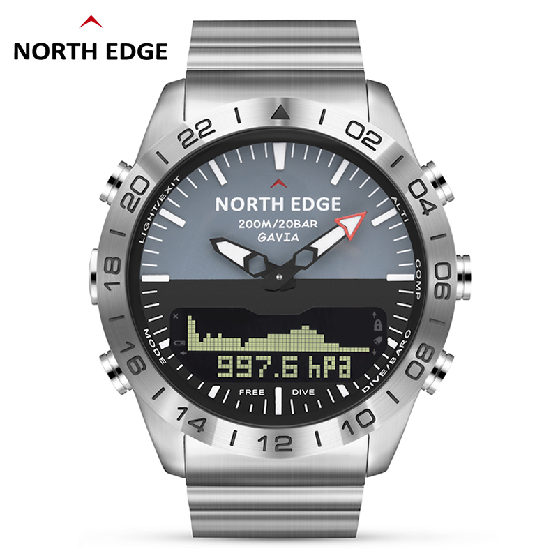 NORTH EDGE Mens Dive Watch Mil - مراجعة Smartwatch Army Watches For Men وسعره