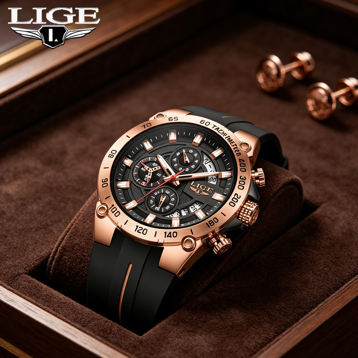 LIGE 2026 Brand Watch Men Sili - مراجعة Smartwatch Army Watches For Men وسعره