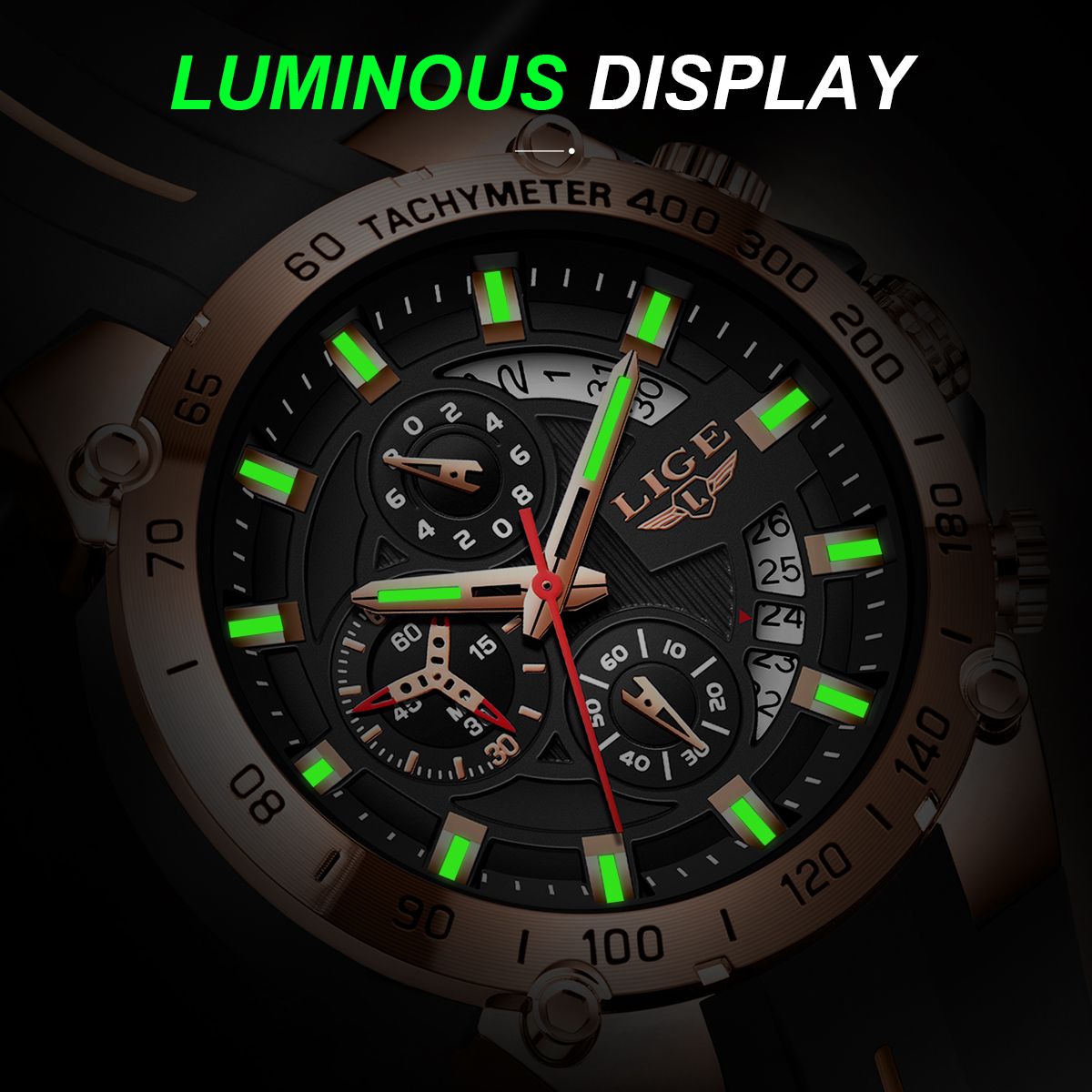 LIGE 2026 Brand Watch Men Sili - مراجعة Smartwatch Army Watches For Men وسعره