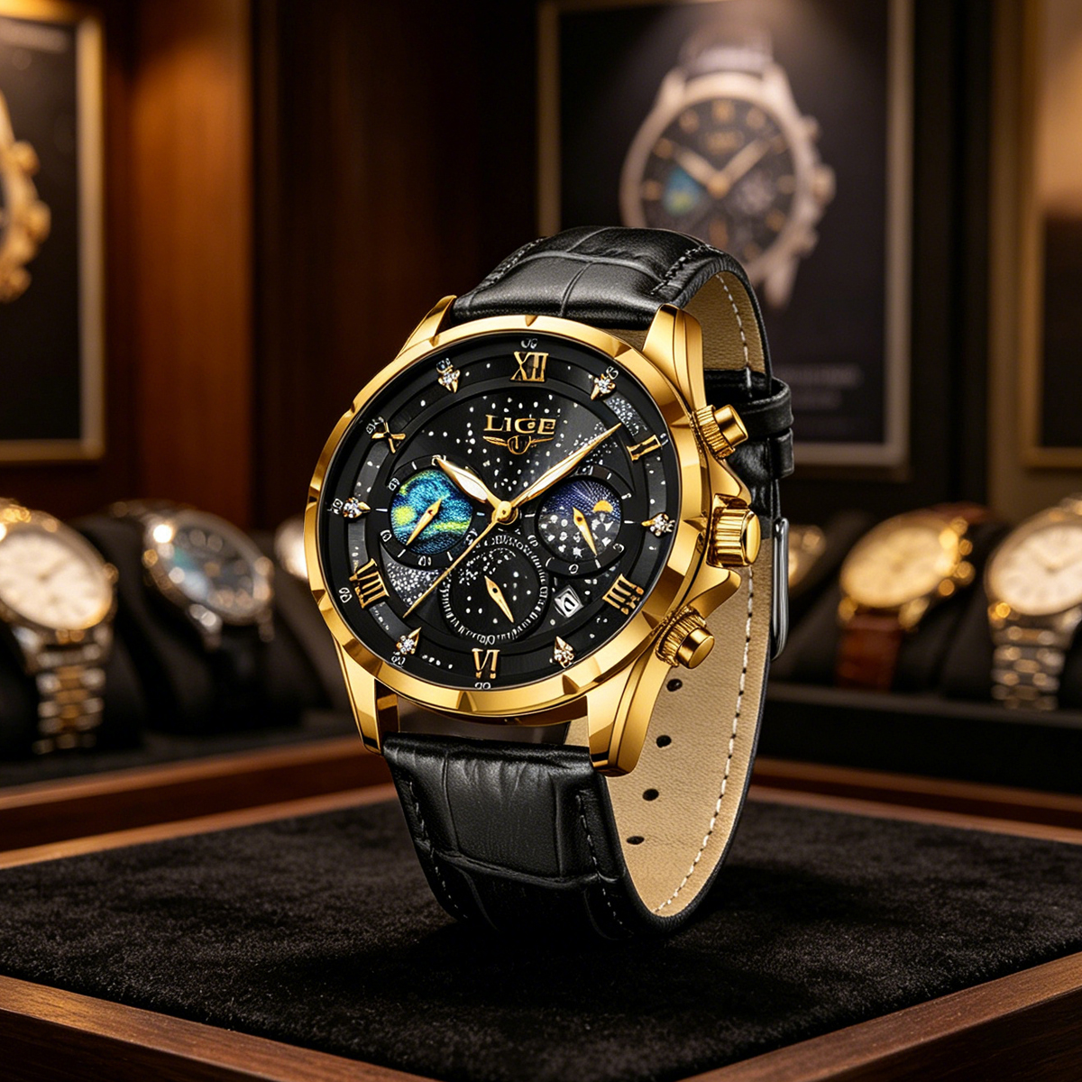 LIGE 2026 Top Luxury Brand Men - مراجعة Smartwatch Army Watches For Men وسعره