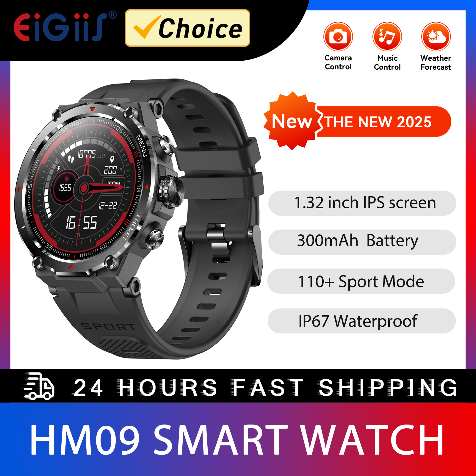 EIGIIS Military Smart Watch fo - مراجعة Smartwatch Watches For Men وسعره