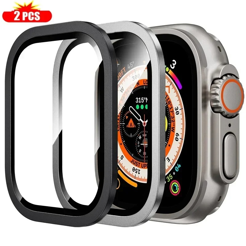 2PCS Tempered Glass for Apple  - مراجعة Smartwatch Watches For Men وسعره