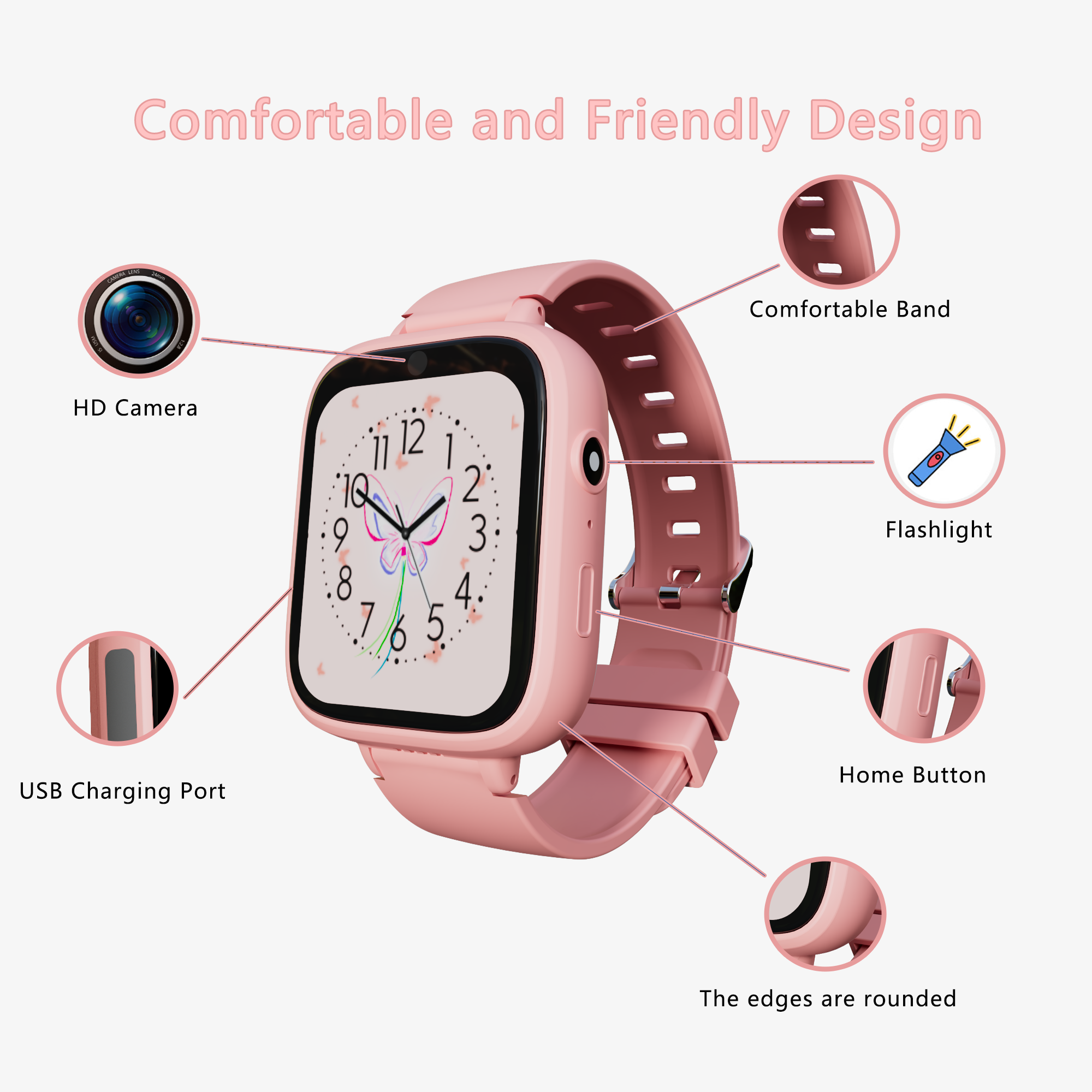 Children Watch Birthday Gifts  - مراجعة Smartwatch Digital Watches For Kid Girl وسعره