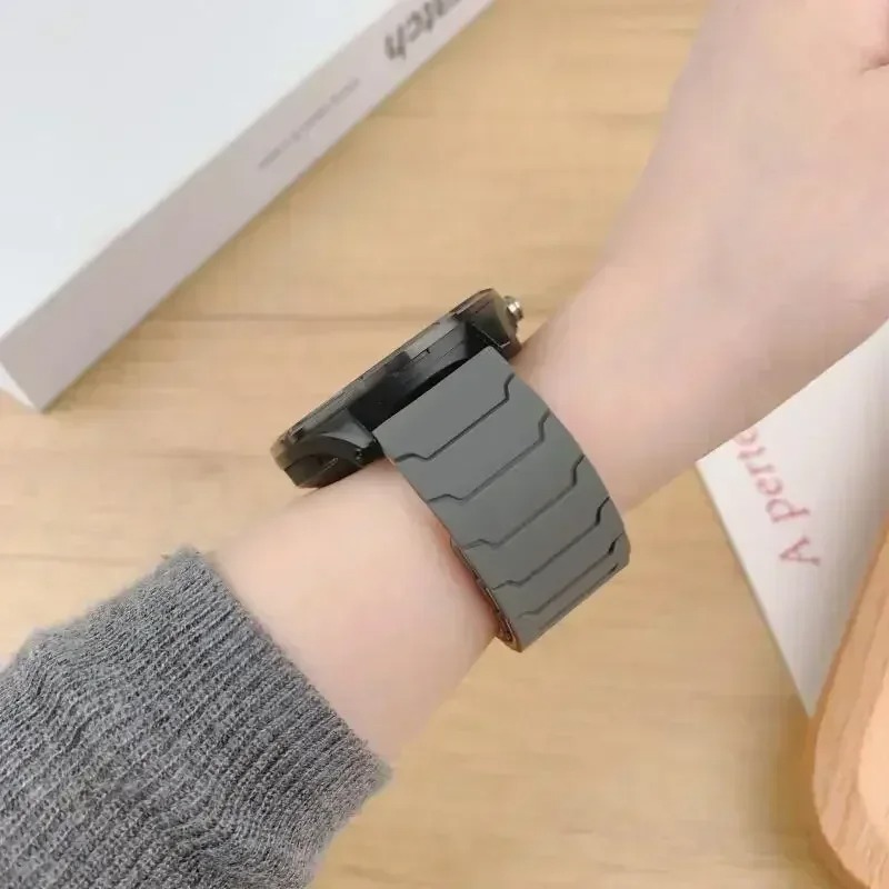 22mm Magnetic Silicone Strap F - مراجعة Watch S Realme وسعره