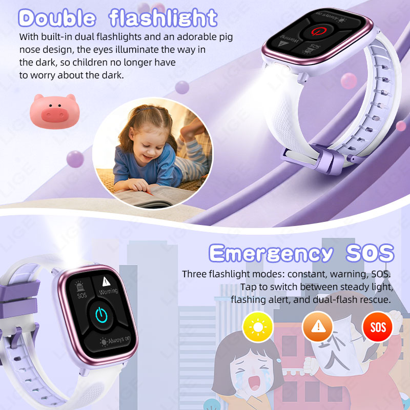 LIGE Kids Girls Boys Present S - مراجعة French Connection Watches Smartwatch App وسعره
