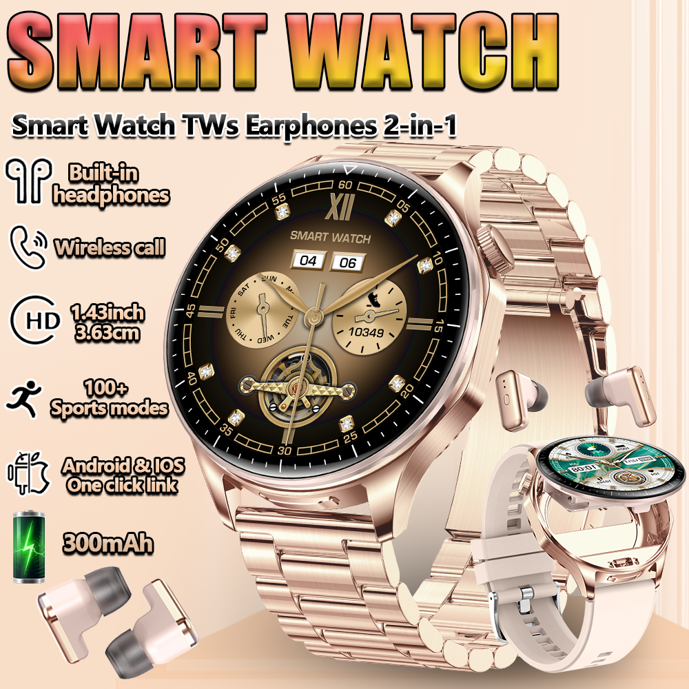2 In 1 TWS Headset Smart Watch - مراجعة Smartwatch Noise Watches For Women وسعره