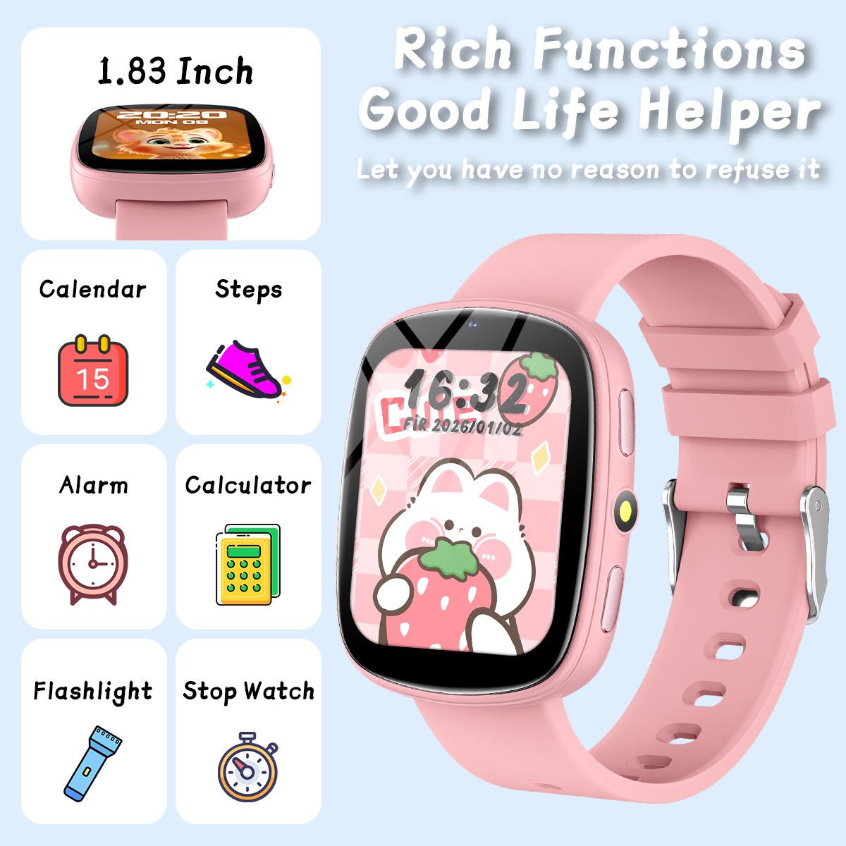 NEW Smart Watch for Children T - مراجعة Smartwatch Watches Gift For Boys وسعره