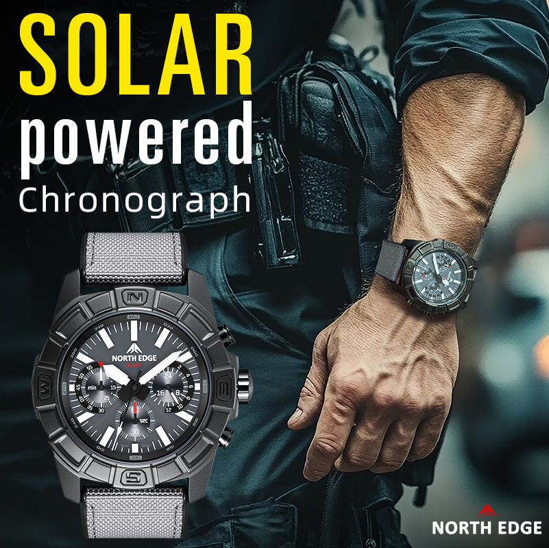 NORTH EDGE 2025 BLAZE Men Quar - مراجعة Smartwatch Army Watches For Men وسعره