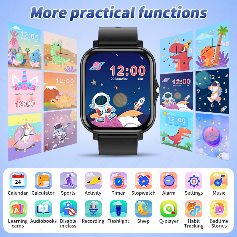 LIGE 2025 Audiobook Children S - مراجعة Smartwatch Digital Watches For Kid Girl وسعره