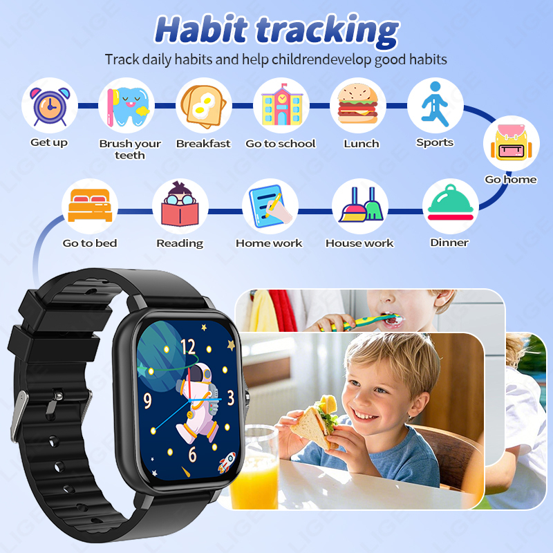 LIGE 2025 Audiobook Children S - مراجعة Smartwatch Digital Watches For Kid Girl وسعره