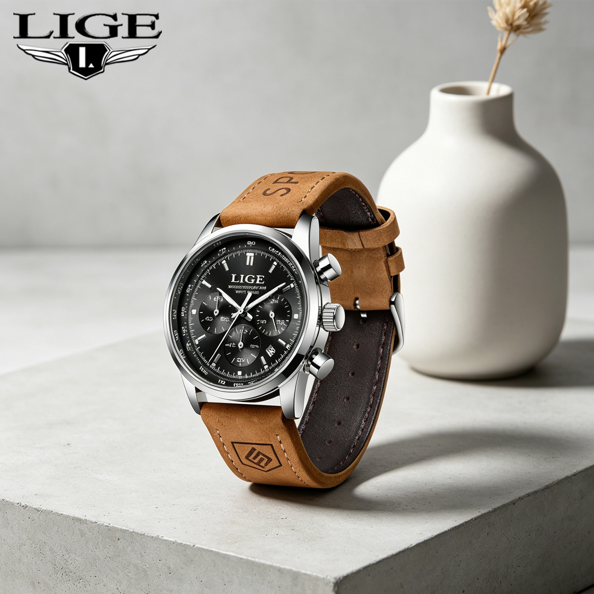 LIGE Top Brand Men's Quartz Wa - مراجعة Smartwatch Watches Brands For Men وسعره