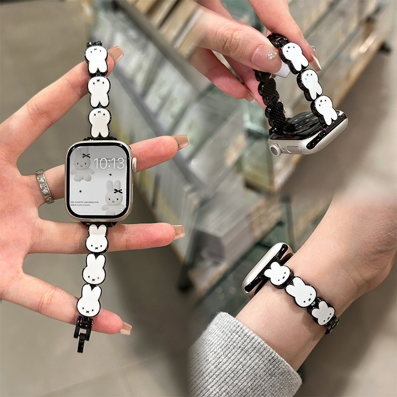 Miffy Rabbit Leather Watch Ban - مراجعة Apple Watch Band وسعره