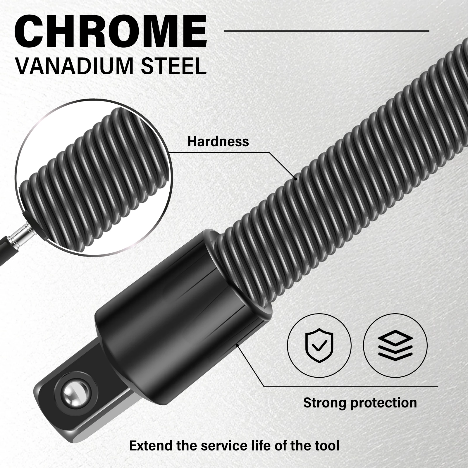 1/2 Flexible Socket Extension  - مراجعة Spring Bar Tool وسعره