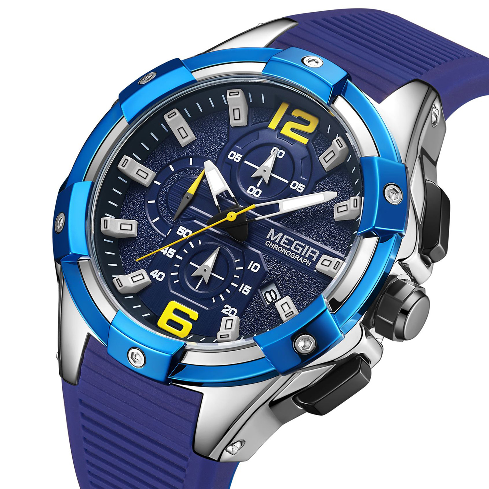 MEIGR Men's Sports Chronograph - مراجعة Smartwatch Army Watches For Men وسعره