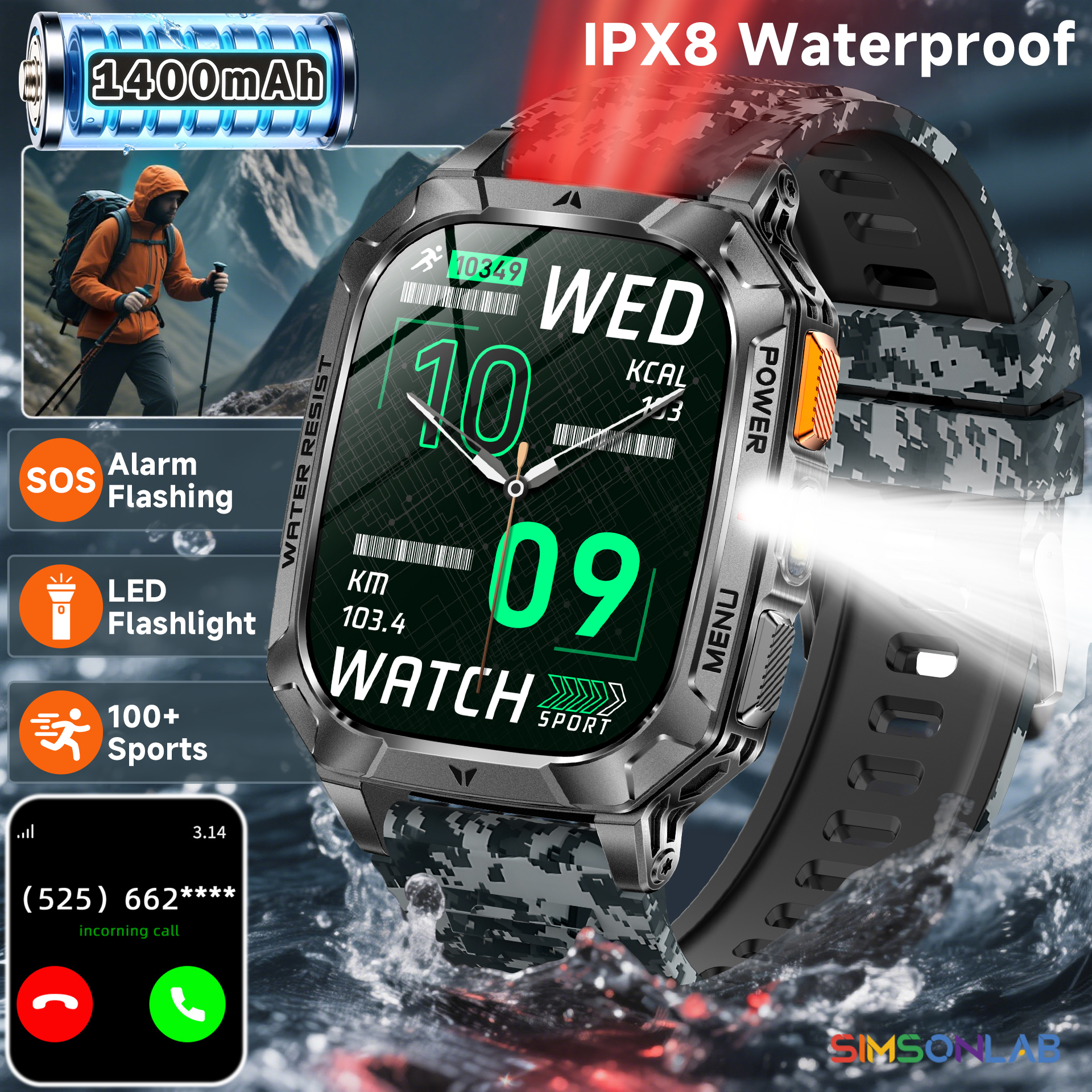 2026 New Exercise 1400mAh Batt - مراجعة French Connection Watches Smartwatch App وسعره