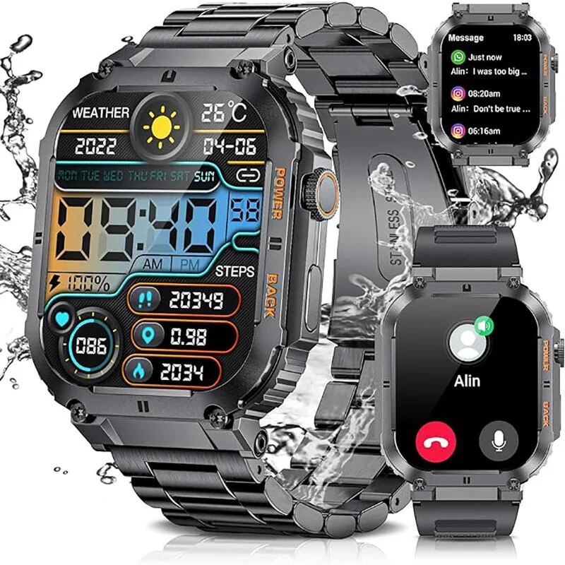 LIGE Outdoor Sports Fitness Sm - مراجعة Smartwatch Watches With Bluetooth وسعره
