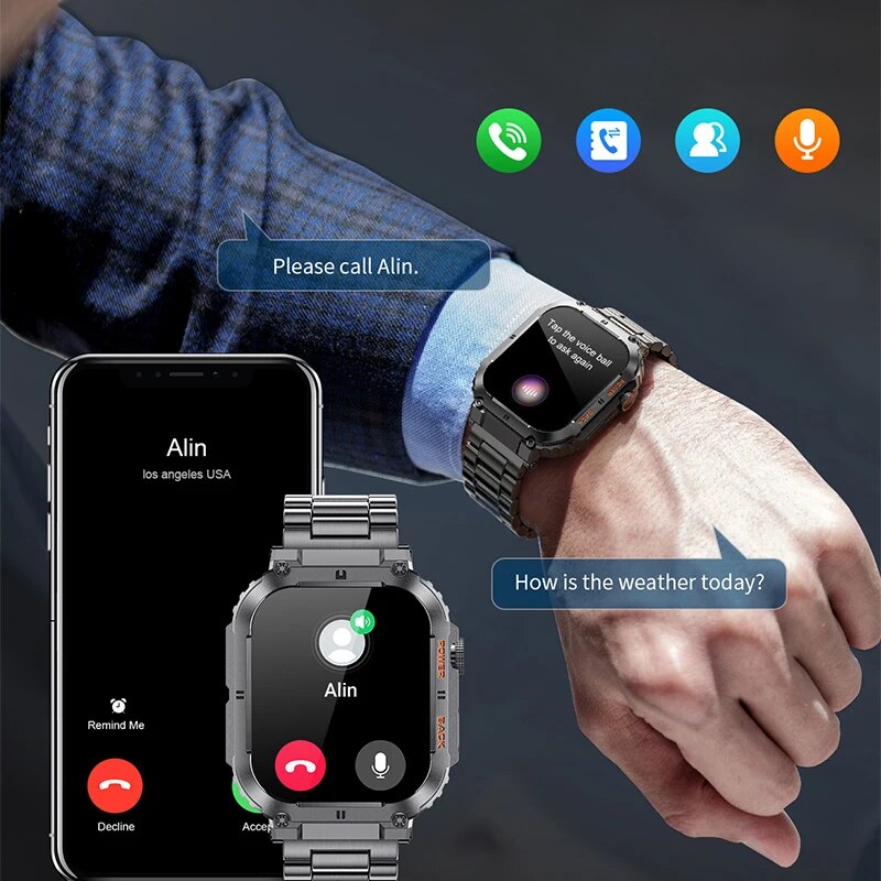LIGE Outdoor Sports Fitness Sm - مراجعة Smartwatch Watches With Bluetooth وسعره