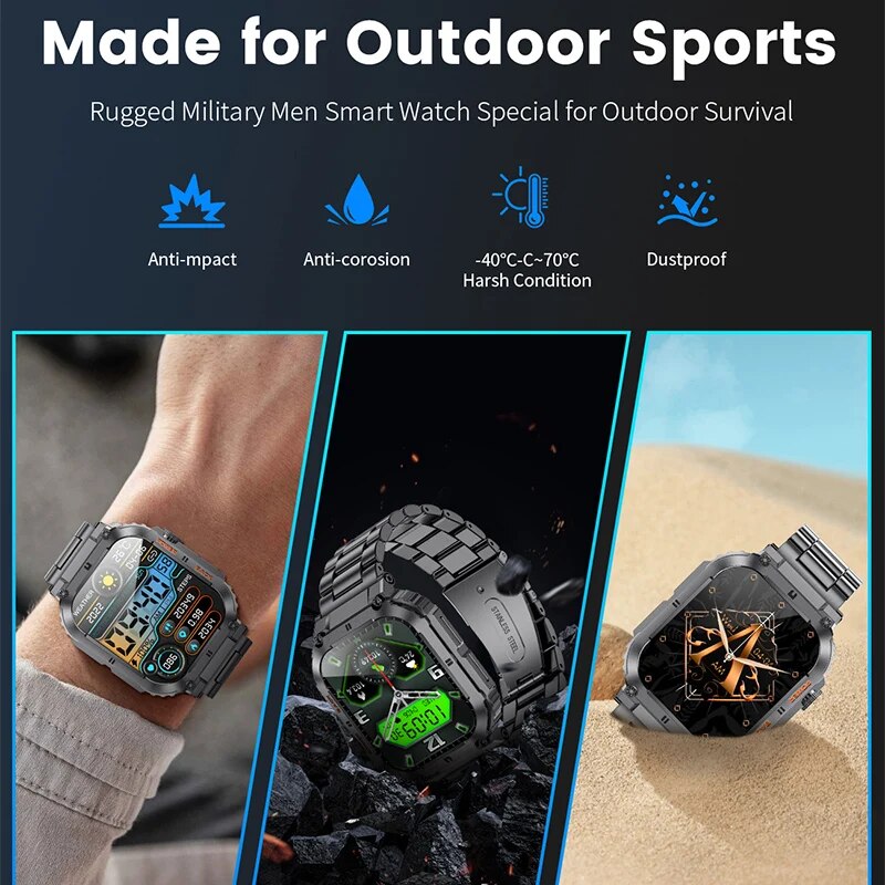 LIGE Outdoor Sports Fitness Sm - مراجعة Smartwatch Watches With Bluetooth وسعره