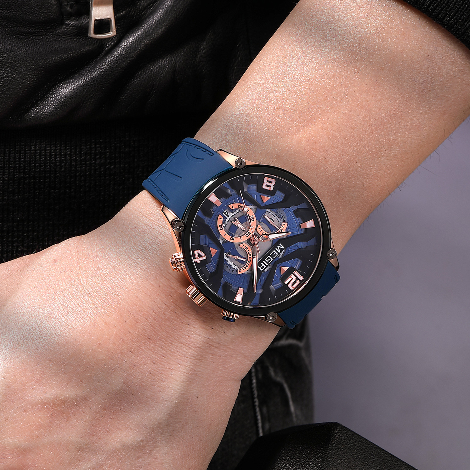 MEGIR Men's Sports Chronograph - مراجعة Smartwatch Army Watches For Men وسعره