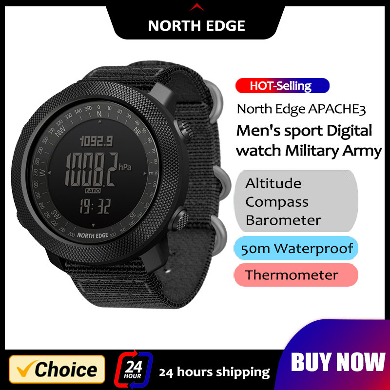 NORTH EDGE Mens Smart Watch Mi - مراجعة Smartwatch Army Watches For Men وسعره