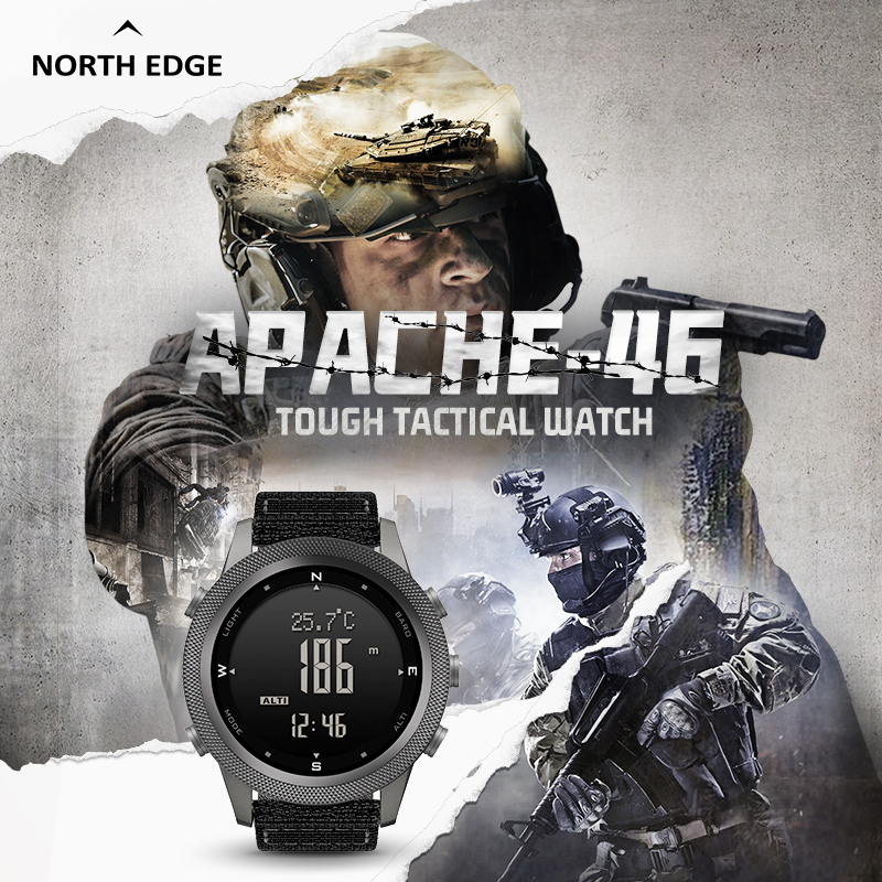 APACHE-Waterproof Digital Watc - مراجعة Smartwatch Army Watches For Men وسعره
