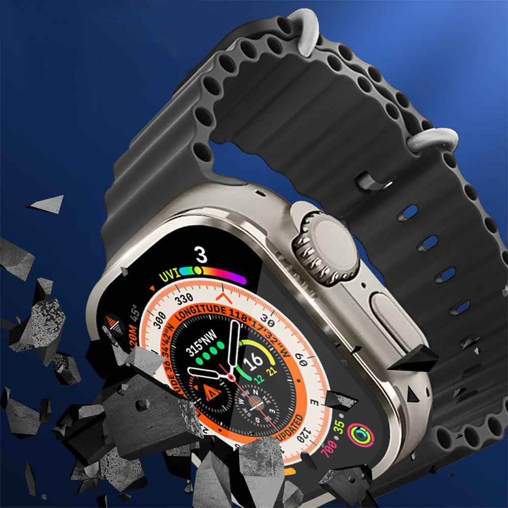 Metal Bumper+Tempered Glass Fo - مراجعة Apple Watch Band وسعره