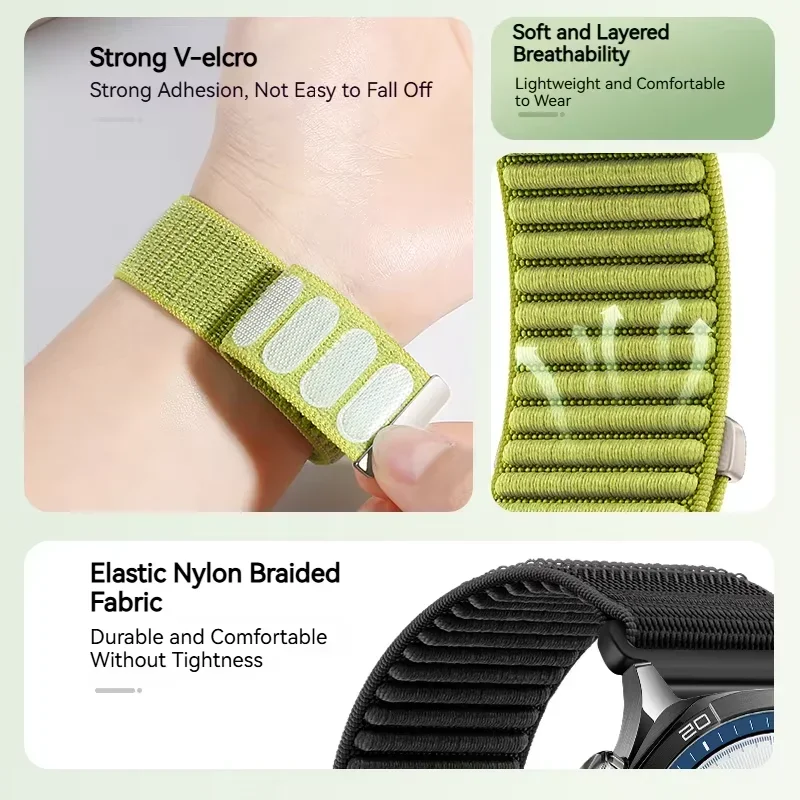 22mm Weave Nylon Loop For Real - مراجعة Watch S Realme وسعره